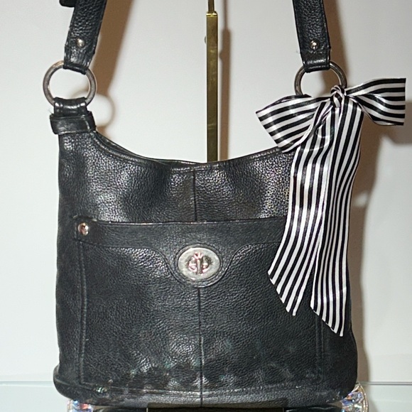 Coach Handbags - Coach Black Leather Bag bow not included.